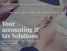 Tablet Screenshot of paulsandassociates.com